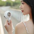 thumbnail image 4 of Air Conditioner Fan Powerful Handheld Fan with 3-Speed Settings Low Noise Battery-Operated Rechargeable Portable Small Fan, 4 of 5