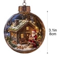 thumbnail image 2 of Hvmvliv Light Up Christmas Ball Ornaments Shatterproof Clear Built-In Battery Light-Up Xmas Tree Ornaments For Hanging Christmas Decor, 2 of 6