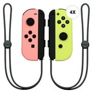 4x Nintendo Switch Joy-Con Controllers (Pastel Pink / Pastel Yellow)