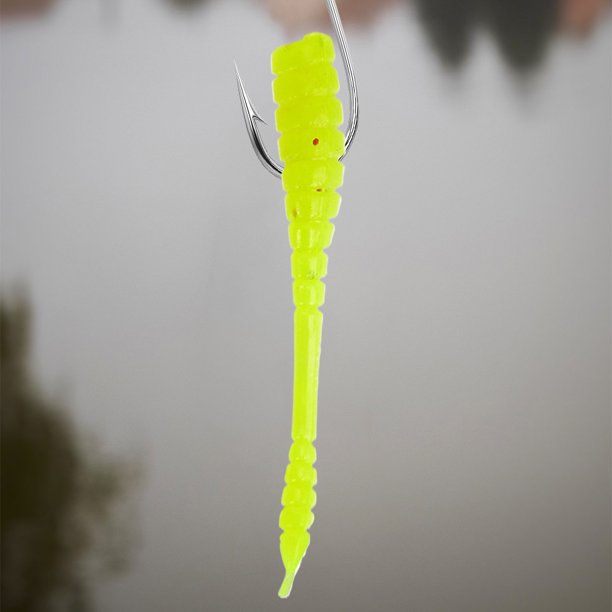Señuelo de pesca suave cebos de gusano artificiales para lubina accesorios de pesca de trucha 50 Uds.