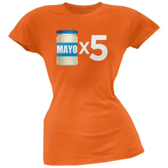 Cinco de Mayo - Mayo Times 5 Orange Soft Juniors T-Shirt - Small
