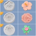 thumbnail image 2 of 3 uds moldes de flores de silicona DIY pastel horneado Fondant Mini moldes de hibisco para decoración de cupcakes JAMW Sencillez, 2 of 5