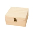 thumbnail image 5 of perfeclan Wooden Storage Box Flower Box Organizer Gift Box with Lid Wood Box Keepsake Box for Jewelry Wedding Gift Party Supplies Decor wood lid 19.5x19.5cm, 5 of 9