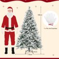 thumbnail image 3 of Costway 180cm Árbol de Navidad Artificial con Agujas de Pino y 8 Modos de Iluminación, 3 of 10