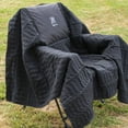 thumbnail image 2 of Kijaro Insulated Multi-Use Polyester Sport Blanket and Poncho, Vick Black, Size 86" L x 55" W, Adult, 2 of 11