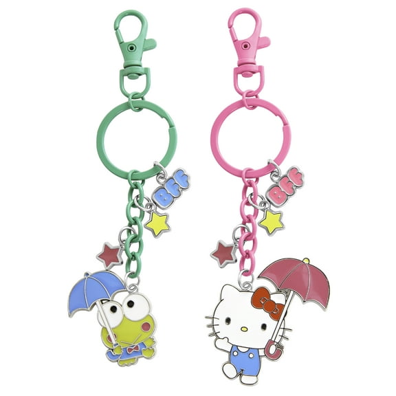 Hello Kitty Sanrio BFF Keychain Charm Set of 2 - Hello Kitty & Keroppi