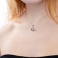 thumbnail image 4 of Gemistry 925 Sterling Silver White Topaz Heart Pendant Necklace for Women (0.9 Ct Heart with 18 inch Silver Chain), 4 of 4