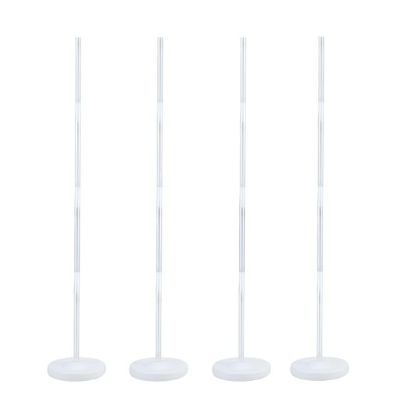 Raindrops 4pcs Balloon Column Stand 16pcs Straws Kits with Frame Base and Pole for Wedding Party Decoration