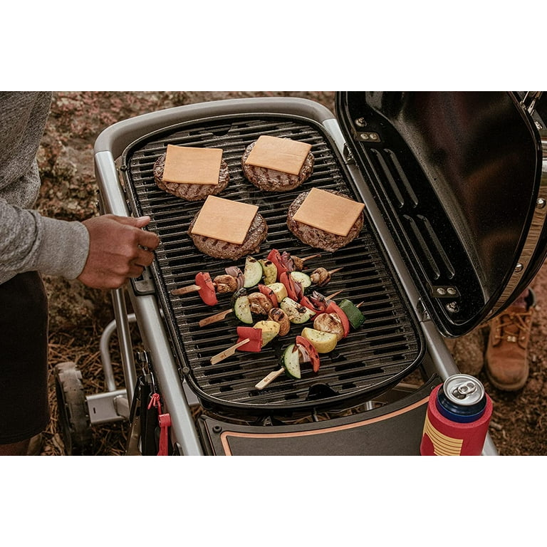 Weber Traveler Backyard BBQ Portable Gas Grill, Stealth