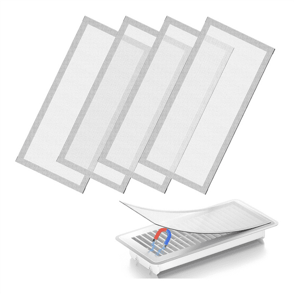Cubierta de Ventilación de Piso, Cubierta de Ventilación Magnética Filtro de Ventilación de para Piso/Pared/Techo en Casa para Capturar Polvo de Pelo de Escombros C