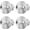Silver, variant on Suction Cup Hooks for Shower, Bathroom,Glass Windows,Tile – Towel, Loofah, No-Drill Wreath Hanger for Front Door Waterproof Hook Hold (Chrome) 4 Packs