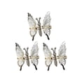 thumbnail image 1 of Accesorios elegantes cabello estilo mariposa antideslizantes para mujeres, horquillas de peluquería para niñas, pasadores de pinza , Clip Plata Yinane pasadores de pinza de pelo, 1 of 8
