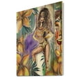 thumbnail image 2 of Designart 'Tropical Amazon Warrior Woman ' Traditional Print on Natural Pine Wood, 2 of 5