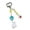 White, variant on ZPAQI Trendy Acrylic Strawberry Rabbits Phone Straps Multipurpose Lanyard Charm