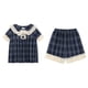 thumbnail image 1 of Pijama de verano para niñas de encaje recortado lindo suelto cómodo verano ropa de dormir para pijama fiesta casa pijamas conjunto L 50-60kg / 110.2-132.3lb, 1 of 8