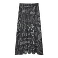 thumbnail image 3 of Chemistry And Science Elements Doodle Icons Women High Waist Midi Skirt Elegant Midi Skirt High Waist A-line for Women, 3 of 4