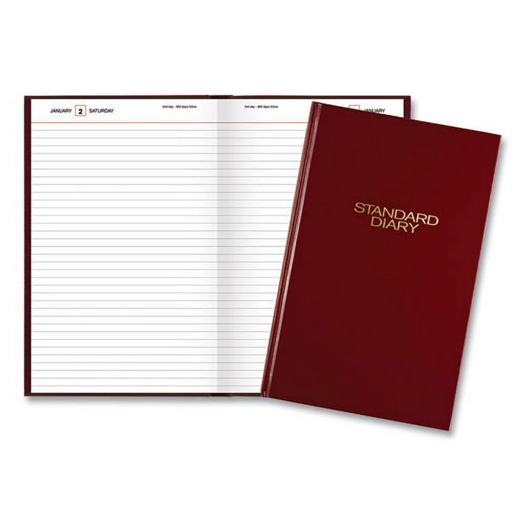 Standard Diary Daily Diary, 2024 Edition, Wide/Legal Rule, Red Cover, (200) 12 x 7.75 Sheets Standard Diary Daily Diary, 2024 Edition, Wide/Legal Rule, Red Cover, (200) 12 x 7.75 Sheets