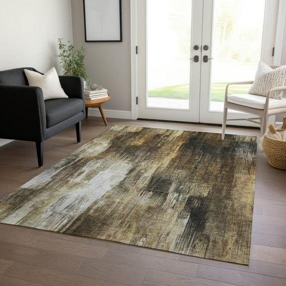 Addison Rugs Chantille Indoor/Outdoor Transitional Casual Chocolate Washable Rectangle Rug, 10' x 14'