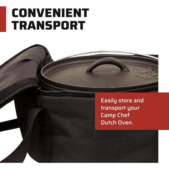 Dutch Oven Carry Bag - 12" for Accessories & Camping Gear