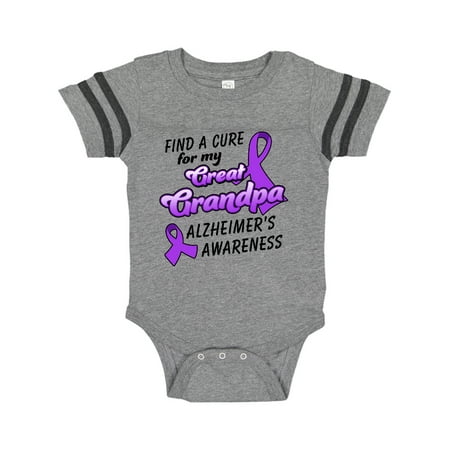 

Inktastic Alzheimer s Awareness Find a Cure for my Great Grandpa Gift Baby Boy or Baby Girl Bodysuit