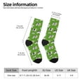 thumbnail image 2 of Honeii Cows With Calfs Green Print Adult Socks,Crew Socks,Casual Calf Socks,Daily Wear Socks for Men & Women, Perfect for Sports, Casual and Everyday Use, 2 of 6