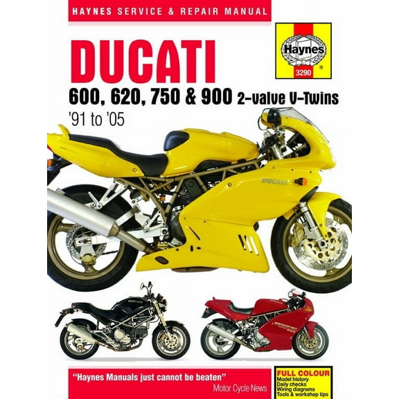 Ducati 600, 620, 750 & 900 2-valve V-Twins (91-05) Haynes Repair Manual ^