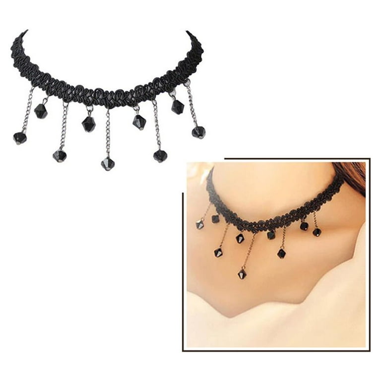 12 Pcs Choker Set Black Chokers Necklaces for Women Black Velvet Choker Necklaces for Teen Girls Tattoo Ribbon Chokers for Women, Kids Unisex, Size