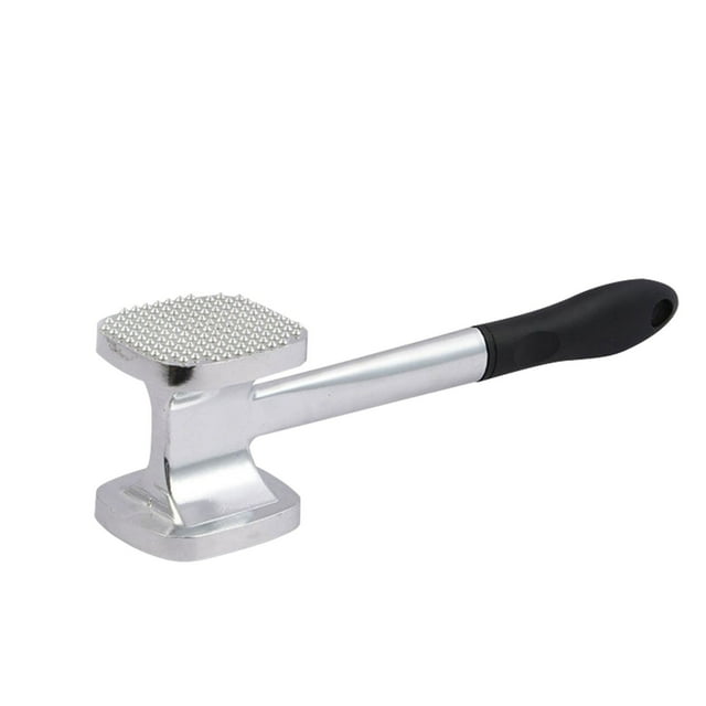 Double-Sided Meat Tenderizer Tool | Heavy-Duty Aluminum Alloy Meat Mallet | Steak & Beef Pounder with Non-Slip Handle | Mirror Polished Surface for Easy Cleaning | Includes 1 Piece