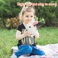 thumbnail image 4 of Easter Hopping Bunny Plush with Carrot Jumping Spotted Rabbit Ears Nose Moving Educational Plush Toy Interactive Toy Electric Birthday Gift for Toddlers Kids,7" Stuffed Animals Toys Easter Gifts, 4 of 13