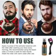 thumbnail image 2 of Aceite para el crecimiento de la barba de los hombres con Kit de rodillo potenciador nutritivo barba aceite Spray Anti pérdida de cabello mantenimiento esencia Spray, 2 of 5