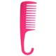 thumbnail image 3 of Peine de dientes anchos con gancho antiestático para cabello rizado, húmedo y seco. Desenreda sin esfuerzo. rojo, 3 of 6