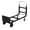 Black, variant on Kojooin 2 in 1 Convertible Hand Truck Dolly, 220lbs Load Capacity Folding Hand Cart with Wheels, Elastic Straps, Carbon Steel Convertible Hand Truck for Home, Warehouse, Supermarket, Office