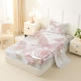 thumbnail image 2 of Erosebridal Kawaii Pink Butterfly Twin Sheet Sets,Romantic Flowers Bedding For Girly 3-Piece, 2 of 6