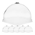thumbnail image 1 of 6Pcs Clear Garden Dome Plant Covers for Frost Guard and Freeze Protection Breathable Design, 1 of 9