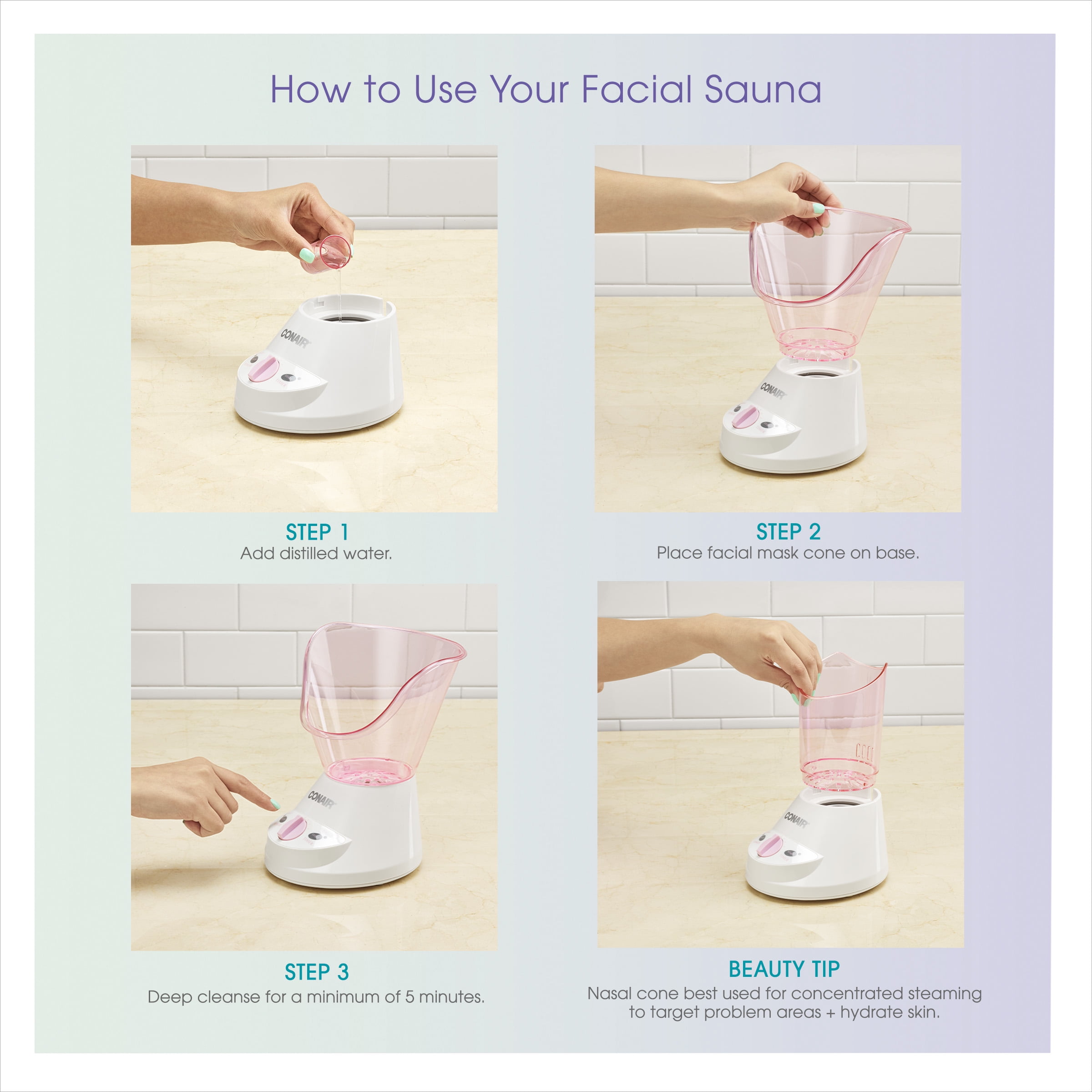 Conair True Glow Moisturizing Mist Facial Sauna System Buy True Glow by Conair Facial Sauna Moisturizing Treatment System