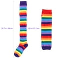 thumbnail image 2 of FRCOLOR  Glove for Women Decoration Colorful Arm Warmers Stockings Child, 2 of 8