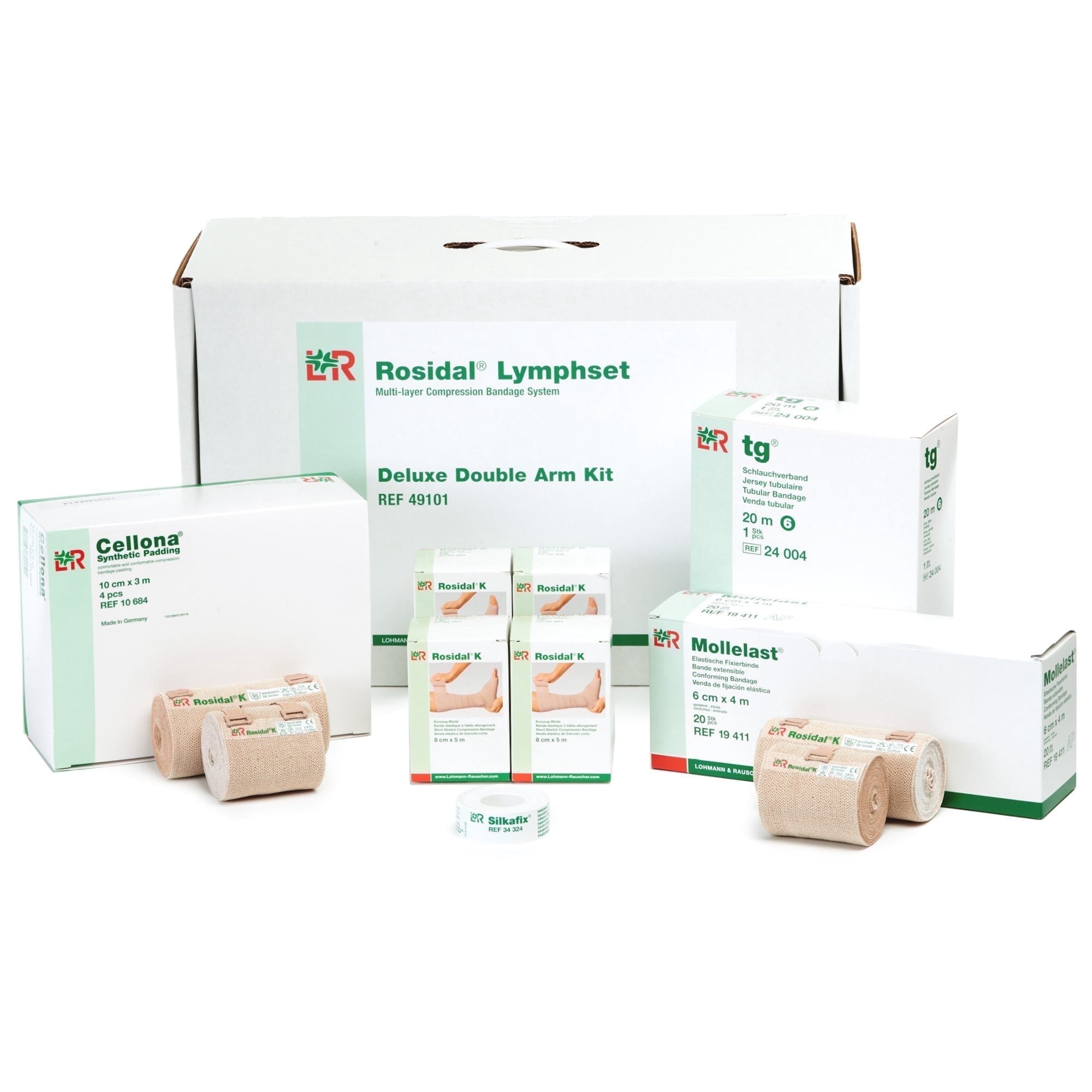 Lohmann & Rauscher Rosidal Lymphset Compression Kit, Double Arm, 1 Pack