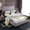 White Black Gold, variant on jejeloiu Abstract Geometric Stripes Twin Sheet Sets,Pink Black Batik Bedding For Men Women 3-Piece