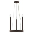 thumbnail image 4 of 40243-91 Livex Lighting Alpine - 3 Light Mini Chandelier-25 Inches Tall and 12 Inches Wide-Brushed Nickel Finish, 4 of 5