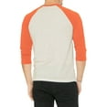 thumbnail image 3 of Hat and Beyond Men's Baseball Raglan 3/4 Sleeve Plain Jersey Team Uniform Athletic T-Shirts, 3 of 7