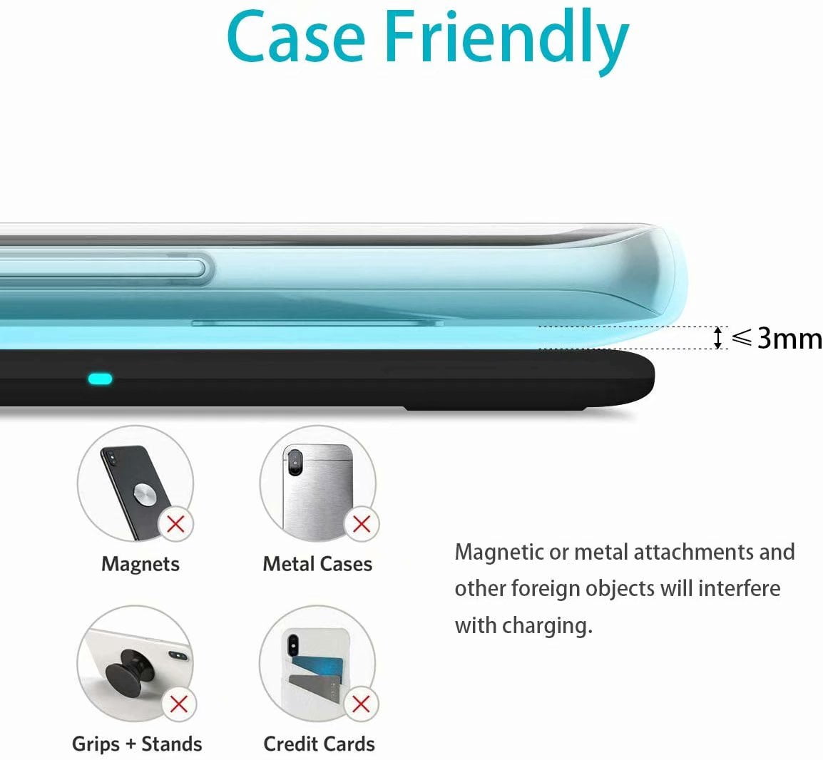 NEX 3 in 1 Fast Wireless Charging Station Charging Stand