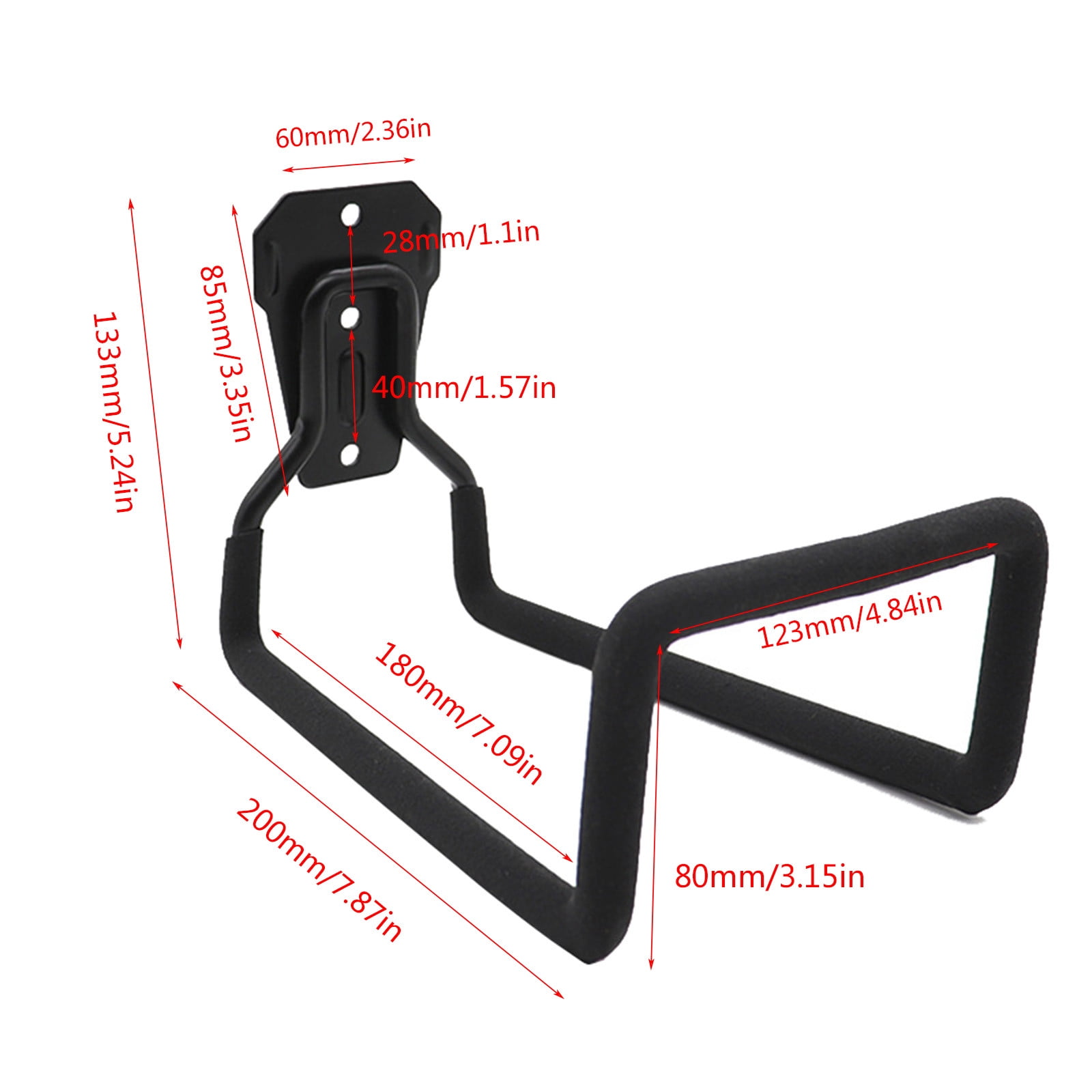 DJJGXAN Metal Garden Hose Holder - Heavy Duty Hose Hanger Wall Mounted Water Hose Holder Hook for Outside Yard, Sturdy Hose Reel Hose Hooks for Water Hose