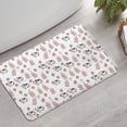 thumbnail image 2 of White Cow Milk Strawberry Pattern Bathroom Rugs Mat,Non Slip Microfiber Bathroom Rug,Rubber Backing,Soft Bathroom Mats for Bathroom Floor,Tub and Shower,17x27in(43x68cm), 2 of 5