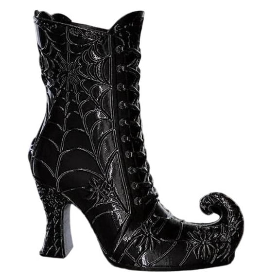 Celsvanis Flower Vase Gothic Witch Boot Vase Halloween Centerpiece Decorative for Floral Display Fireplace Table Home Party Indoor Decor