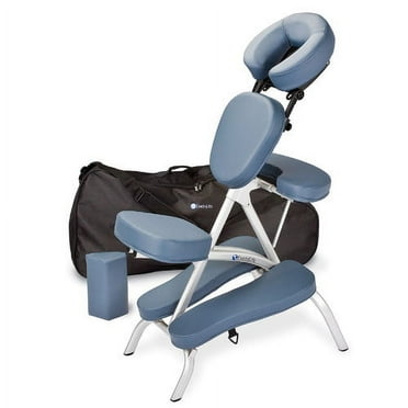 EARTHLITE Vortex Portable Massage Chair Package - Portable, Compact, Strong and Lightweight (15lb) incl. Carry Case, Sternum Pad & Strap