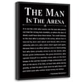 thumbnail image 1 of Lienzo enmarcado de Wall Art Howwii The Man in the Arena, 40 x 30 cm, 1 of 7