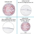 thumbnail image 2 of 2 Pack Inflatable Beach Balls,Summer Swimming Pool Floatable Water Party Games Toys Ball for Kids Adults Boys Girl,Outdoor Lawn Activity Confetti Glit, 2 of 5