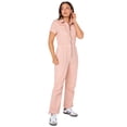 thumbnail image 2 of Celebrity Pink Juniors Short Sleeve Zip Front Boilersuit, Sizes XXS-XXXL, 2 of 4