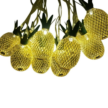 

Wesracia 3 10LED Party Fairy Light Gold Pineapple Lights .5M Christma Solar Striny LED LED light