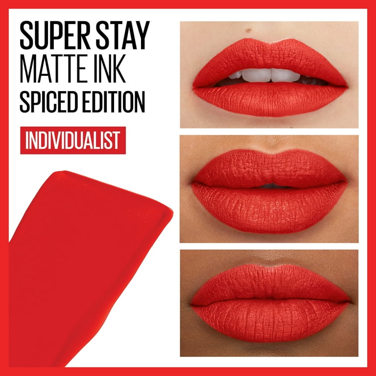 口紅 MAYBELLINE SUPER STAY MATTE INK 255 Maybelline Super Stay Matte Ink Liquid Lipstick, Individualist